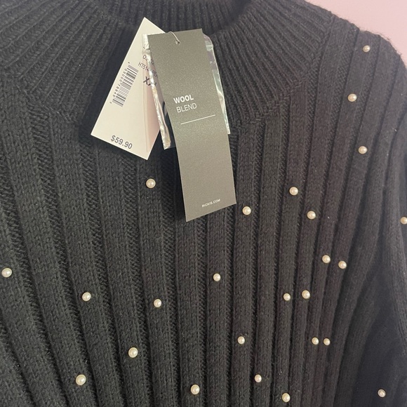 BRAND NEW Ricki’s Wool Blend Pearl Sweater - Picture 3 of 6
